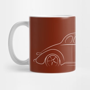 1938 Chevy De Luxe - profile stencil, white Mug